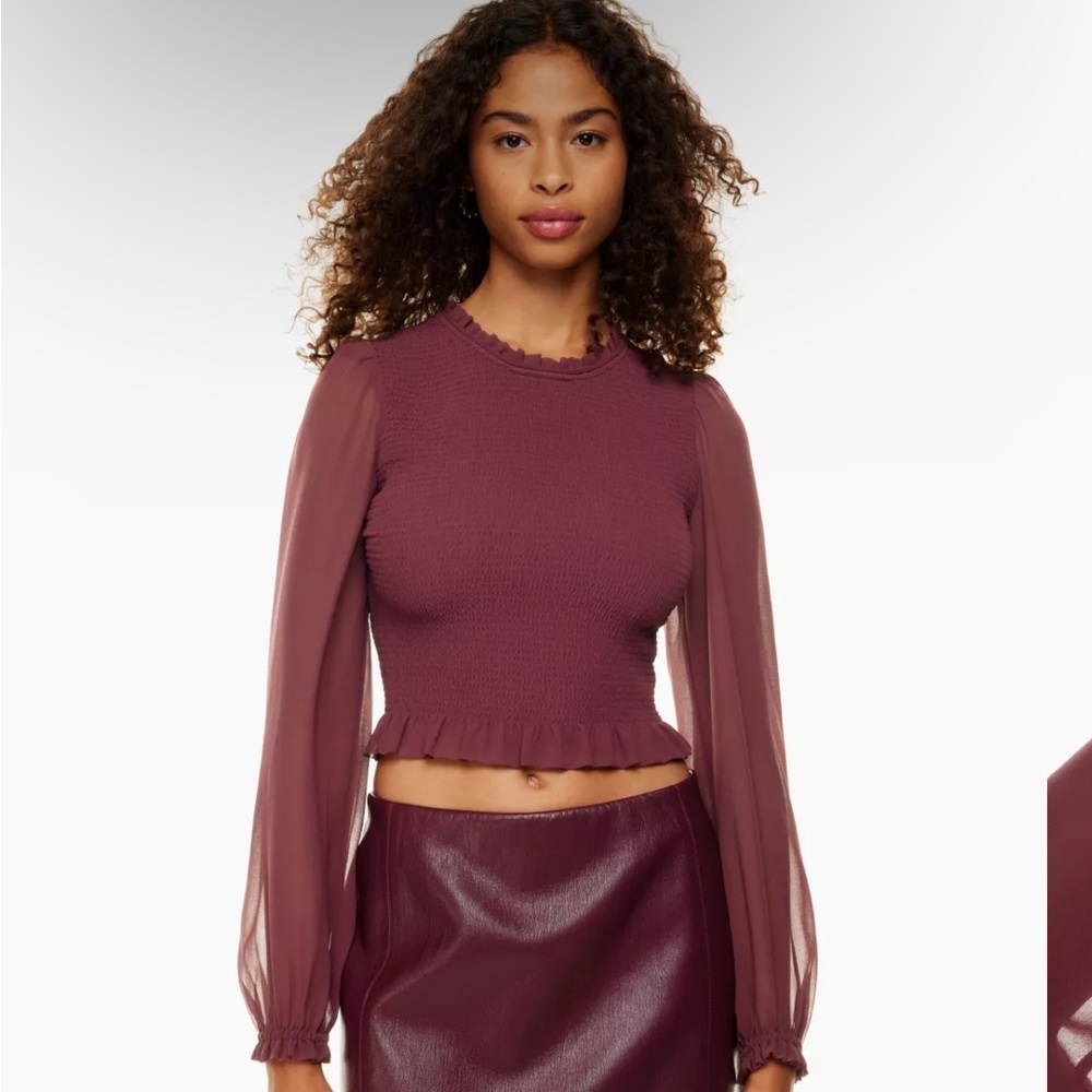 Aritzia Wilfred tempest blouse